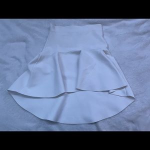 White flare skirt - size s